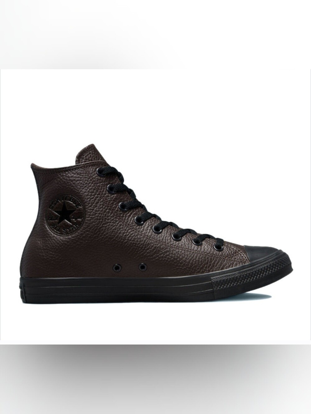 Classic High-Top Men's Leather Sneaker - Dark Brown